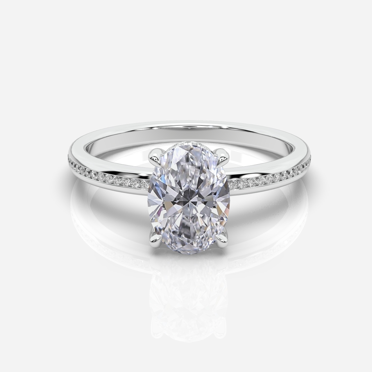 Mia Hidden Halo Oval